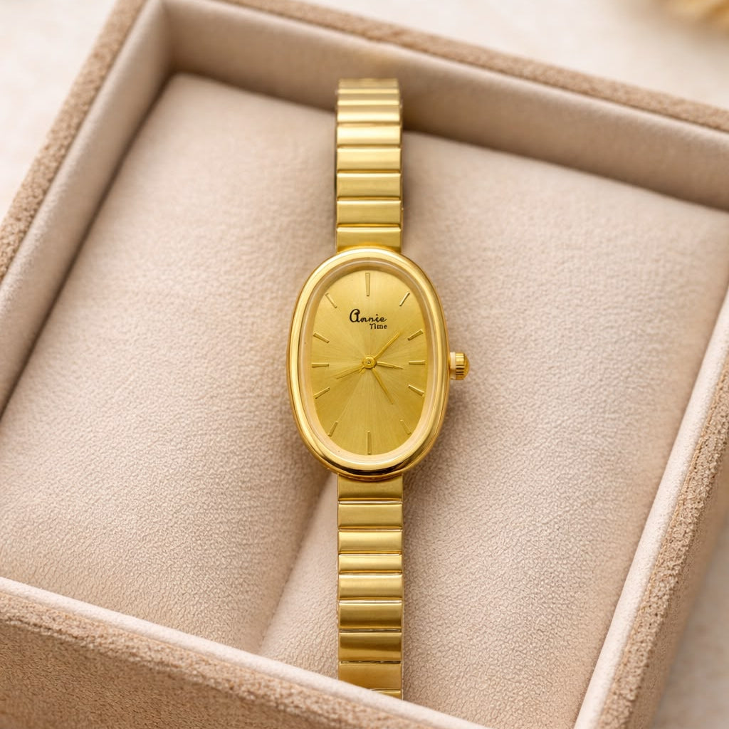 Soft Opal Watch - 18 K Gold Plated