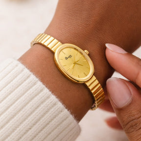 Soft Opal Watch - 18 K Gold Plated