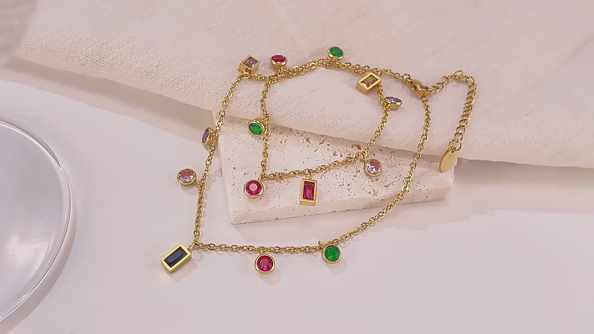 Twinkle Neckpiece- 18 K Gold Plated