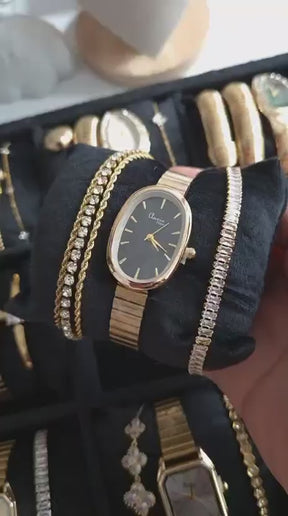 Soft Opal Watch - 18 K Gold Plated